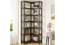 Tribesigns Eck-Bücherregal 7-stöckig Industriell Braun Bild 2