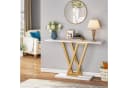 Tribesigns Konsolentisch Industrie Flurtisch 110cm Gold Bild 5
