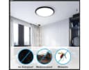 Riserva LED Deckenleuchte Schwarz Rund IP65 Feuchtraum 24W Bild 1
