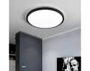 Riserva LED Deckenleuchte Schwarz Rund IP65 Feuchtraum 24W Bild 2