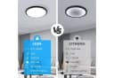 Riserva LED Deckenleuchte Schwarz Rund IP65 Feuchtraum 24W Bild 5