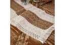 LAPAPRO Makramee Tischläufer Beige Baumwolle Jute Landhausstil Bild 1