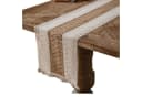 LAPAPRO Makramee Tischläufer Beige Baumwolle Jute Landhausstil Bild 2