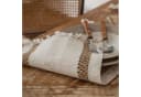 LAPAPRO Makramee Tischläufer Beige Baumwolle Jute Landhausstil Bild 3