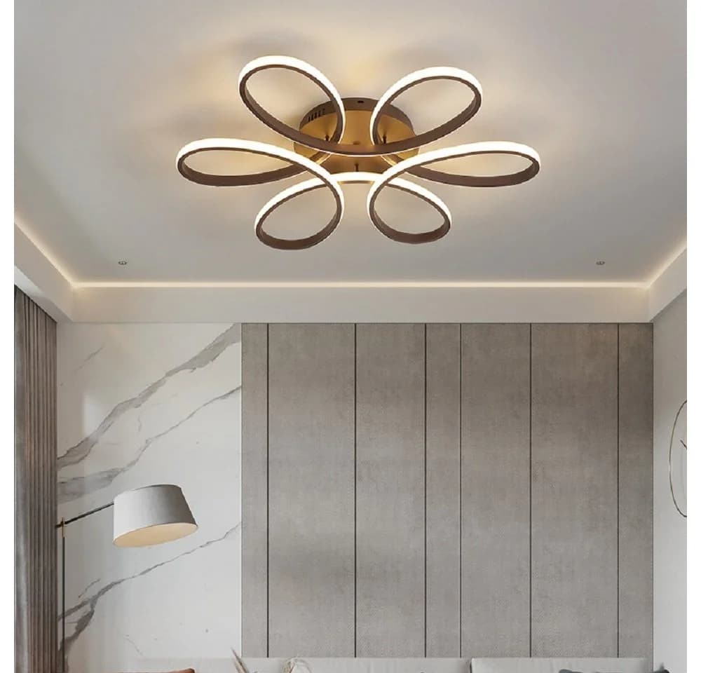 Moderne LED Deckenleuchte mit Metallrahmen und Acrylschirm