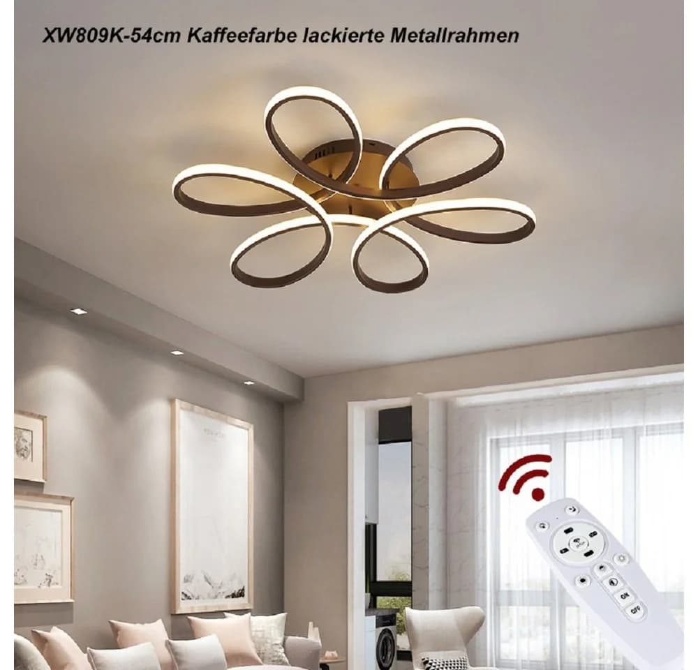 Moderne LED Deckenleuchte mit Metallrahmen und Acrylschirm - Bild 2