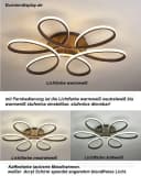 Moderne LED Deckenleuchte mit Metallrahmen und Acrylschirm Bild 4