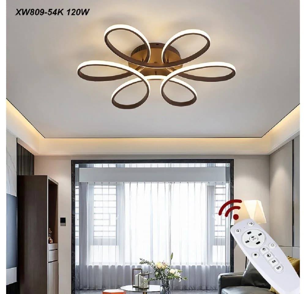 Moderne LED Deckenleuchte mit Metallrahmen und Acrylschirm - Bild 5