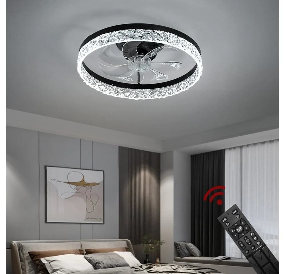 Euroton Deckenventilator LED Beleuchtung Fernbedienung 127 cm