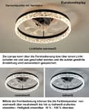 Euroton Deckenventilator LED Beleuchtung Fernbedienung 127 cm Bild 3