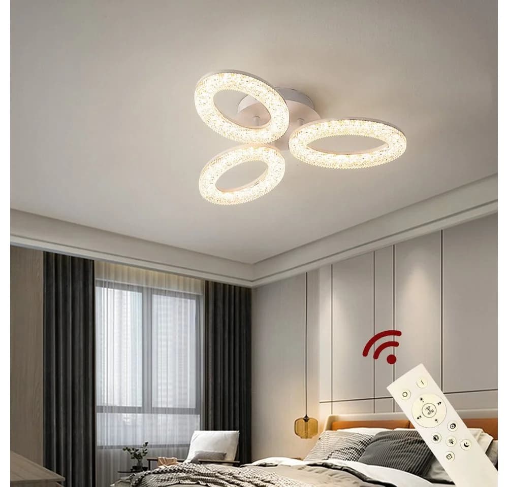 Eurotondisplay LED Deckenleuchte mit Fernbedienung dimmbar