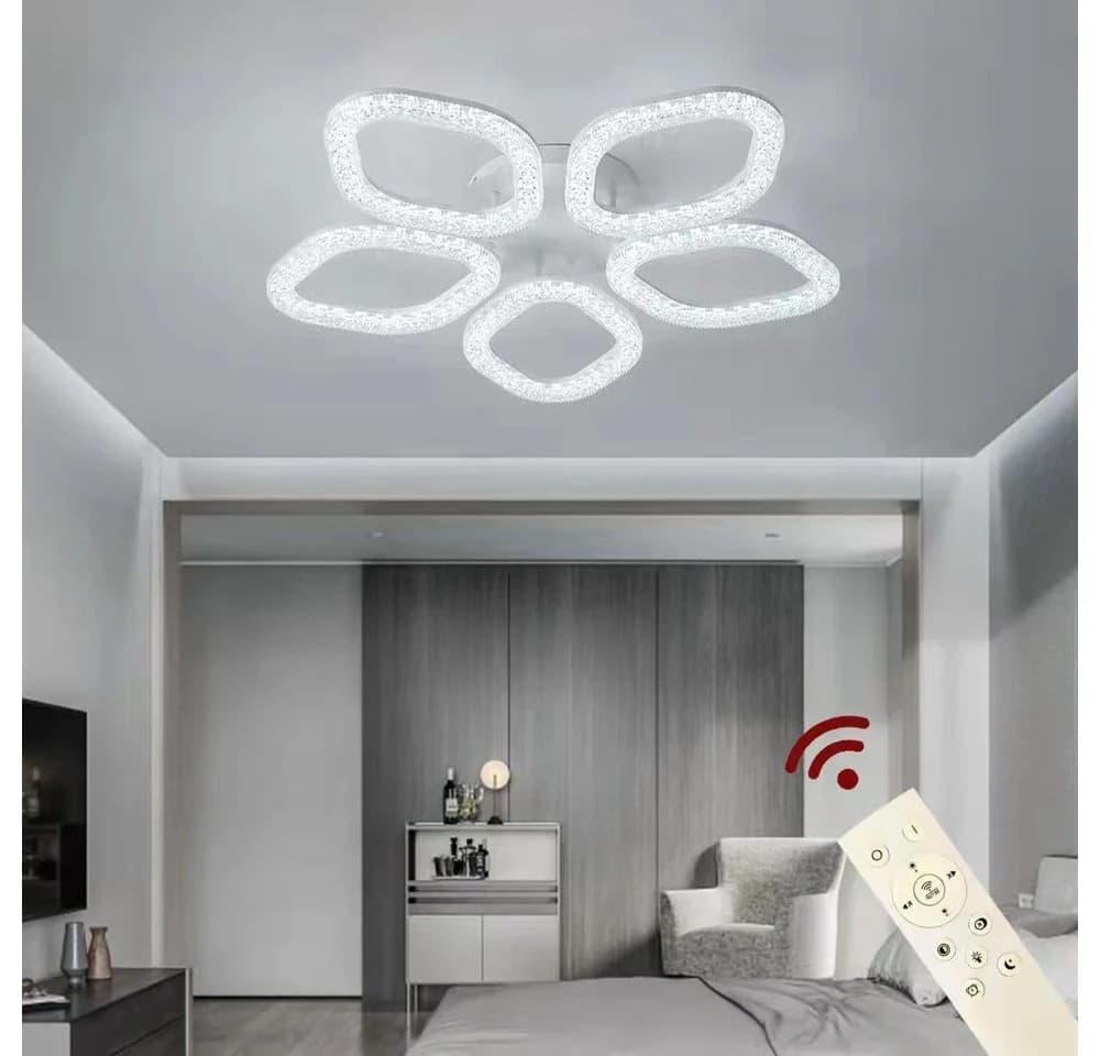 Euroton LED Deckenleuchte Weiß 7000K-3000K Fernbedienung
