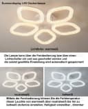 Euroton LED Deckenleuchte Weiß 7000K-3000K Fernbedienung Bild 3