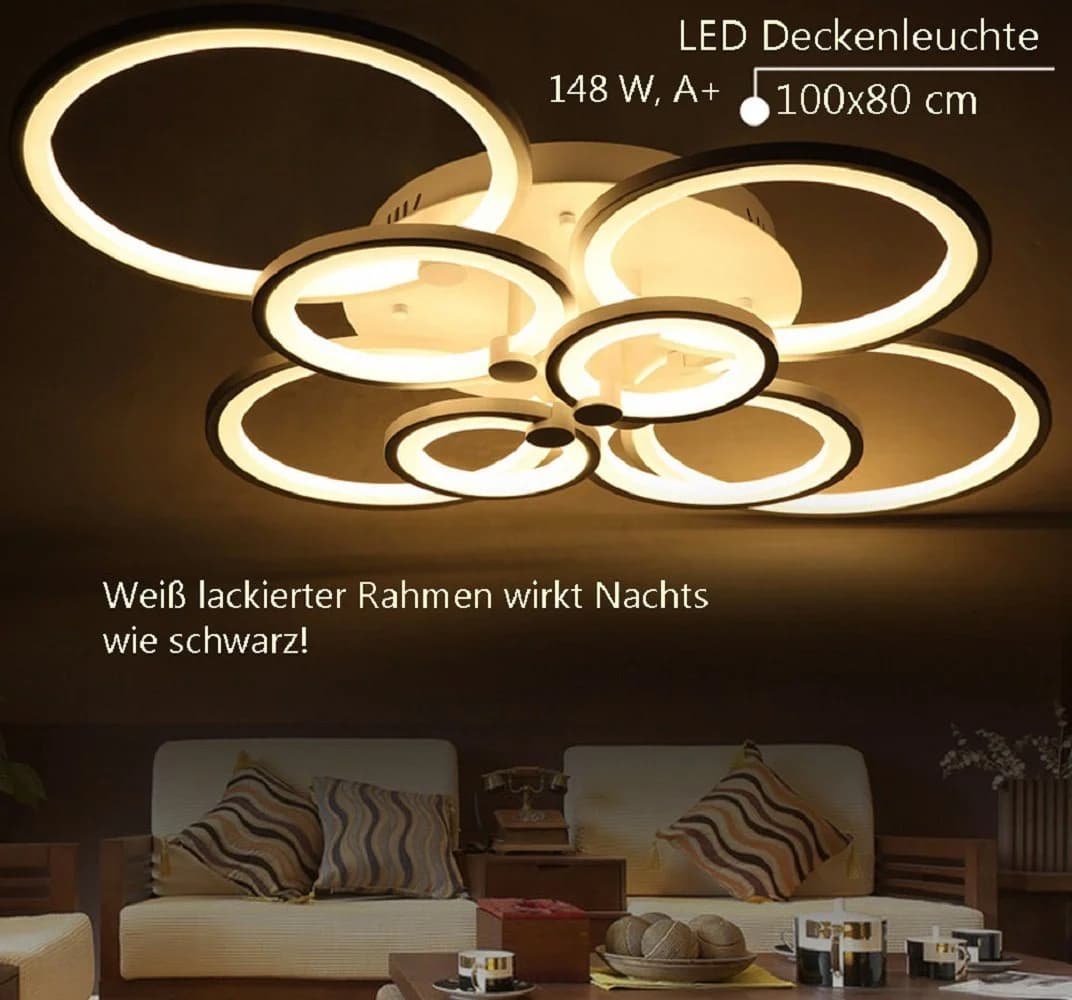 Moderne Decken- und Wandleuchte in Weiß - Bild 3