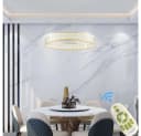 Euroton LED Pendelleuchte Kristall Fernbedienung Lichtfarbe einstellbar Bild 1