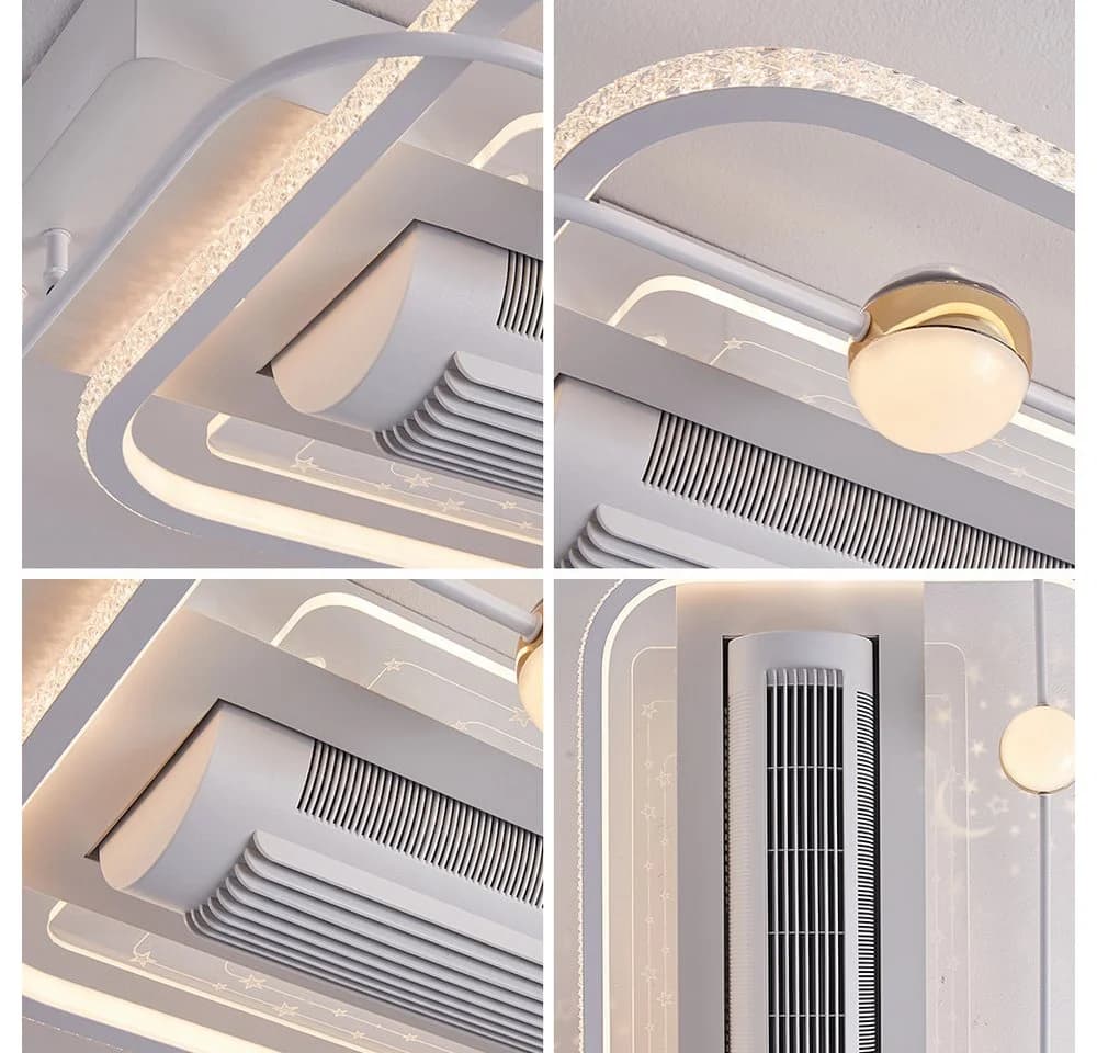 Euroton Deckenventilator mit LED-Beleuchtung und Fernbedienung, 20 cm Durchmesser - Bild 5