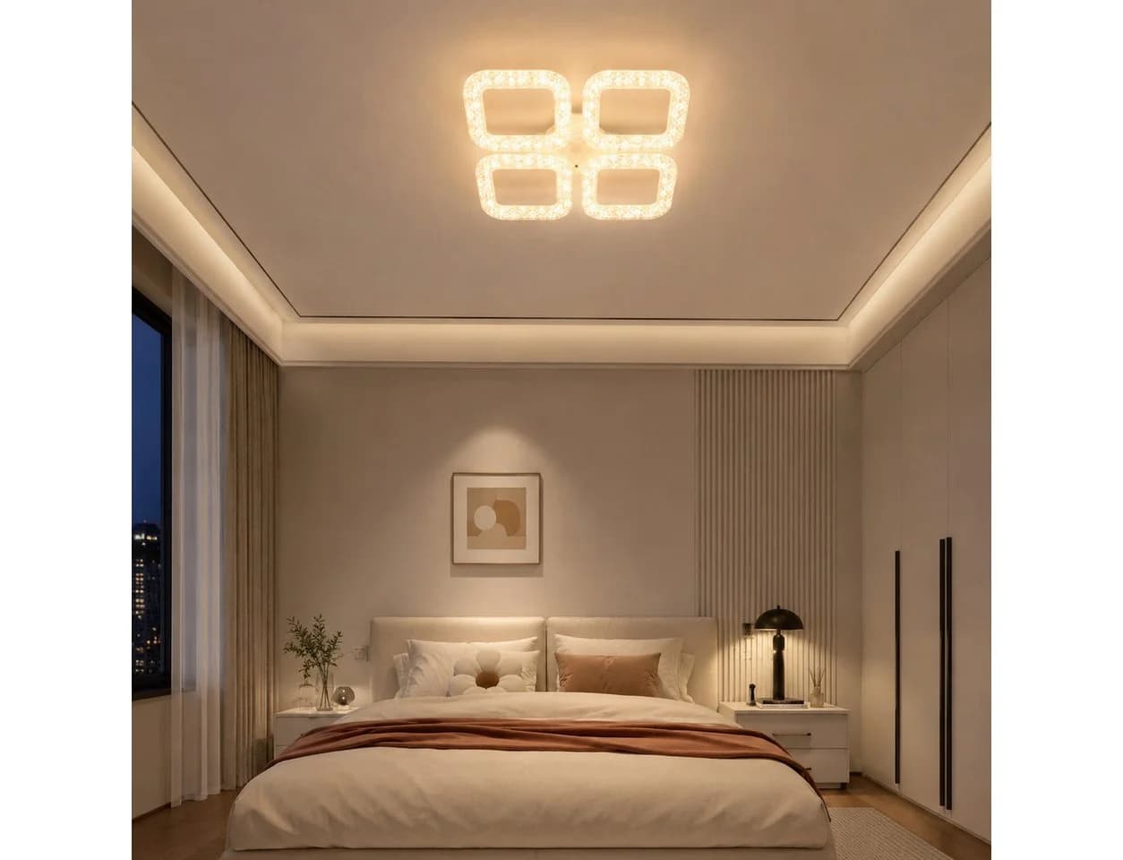 Eurotondisplay LED Deckenleuchte dimmbar weiß mit Fernbedienung - Bild 5
