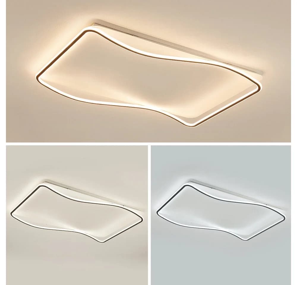 Eurotondisplay LED Deckenleuchte Fernbedienung Schwarz/Weiß