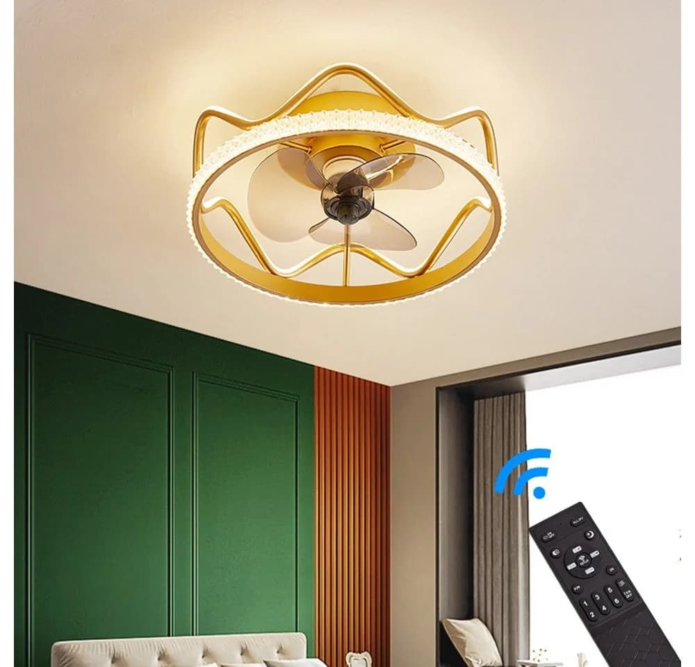 Eurohandisplay LED Deckenventilator mit Licht, Fernbedienung, 3345N