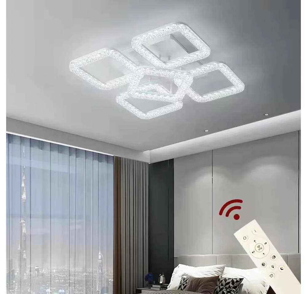 Eurotondisplay LED Deckenleuchte LED Deckenlampe Lampe Fernbedienung Lichtfarbe/Helligkeit einstellbar, LED fest integriert, Einstellbar, Mit Fernbedienung Lichtfarbe und Helligkeit einstellbar - Bild 3