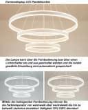 Eurotondisplay LED Pendelleuchte 2137 40x60x80 cm mit Fernbedienung Bild 3