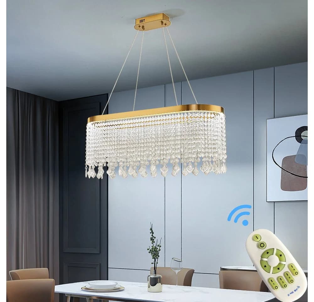 Eurotondisplay LED Pendelleuchte Hängelampe Fernbedienung dimmbar Kupferfarbe - Bild 4