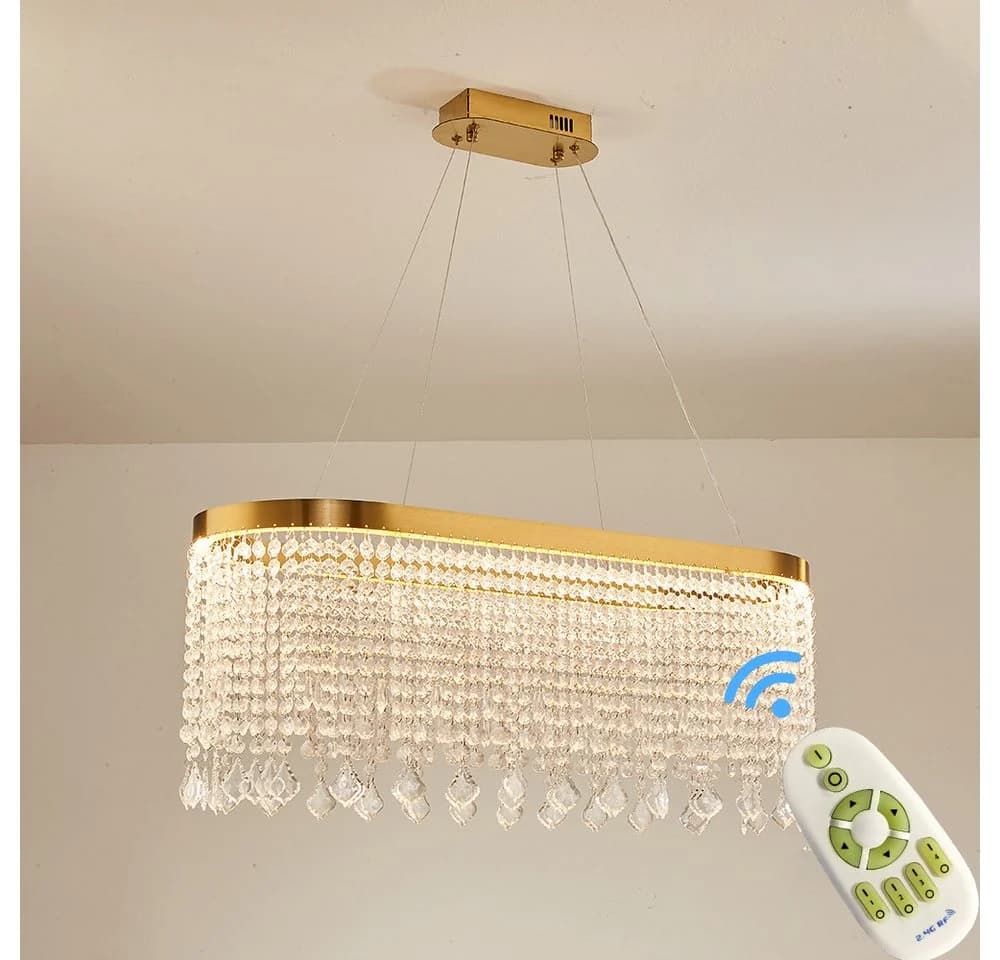 Eurotondisplay LED Pendelleuchte Hängelampe Fernbedienung dimmbar Kupferfarbe - Bild 5
