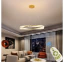 Eurotondisplay LED Deckenleuchte Pendelleuchte Kristall Fernbedienung Bild 4