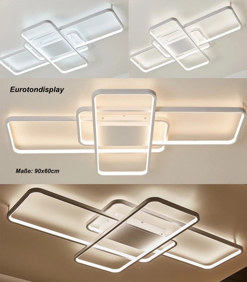 Eurohandisplay LED Deckenleuchte Fernbedienung Farbton steuerbar dimmbar - Bild 3