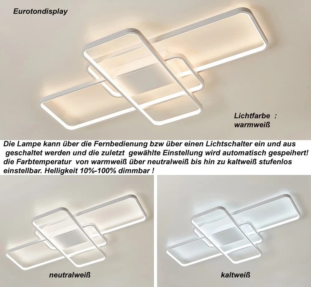 Eurohandisplay LED Deckenleuchte Fernbedienung Farbton steuerbar dimmbar - Bild 4
