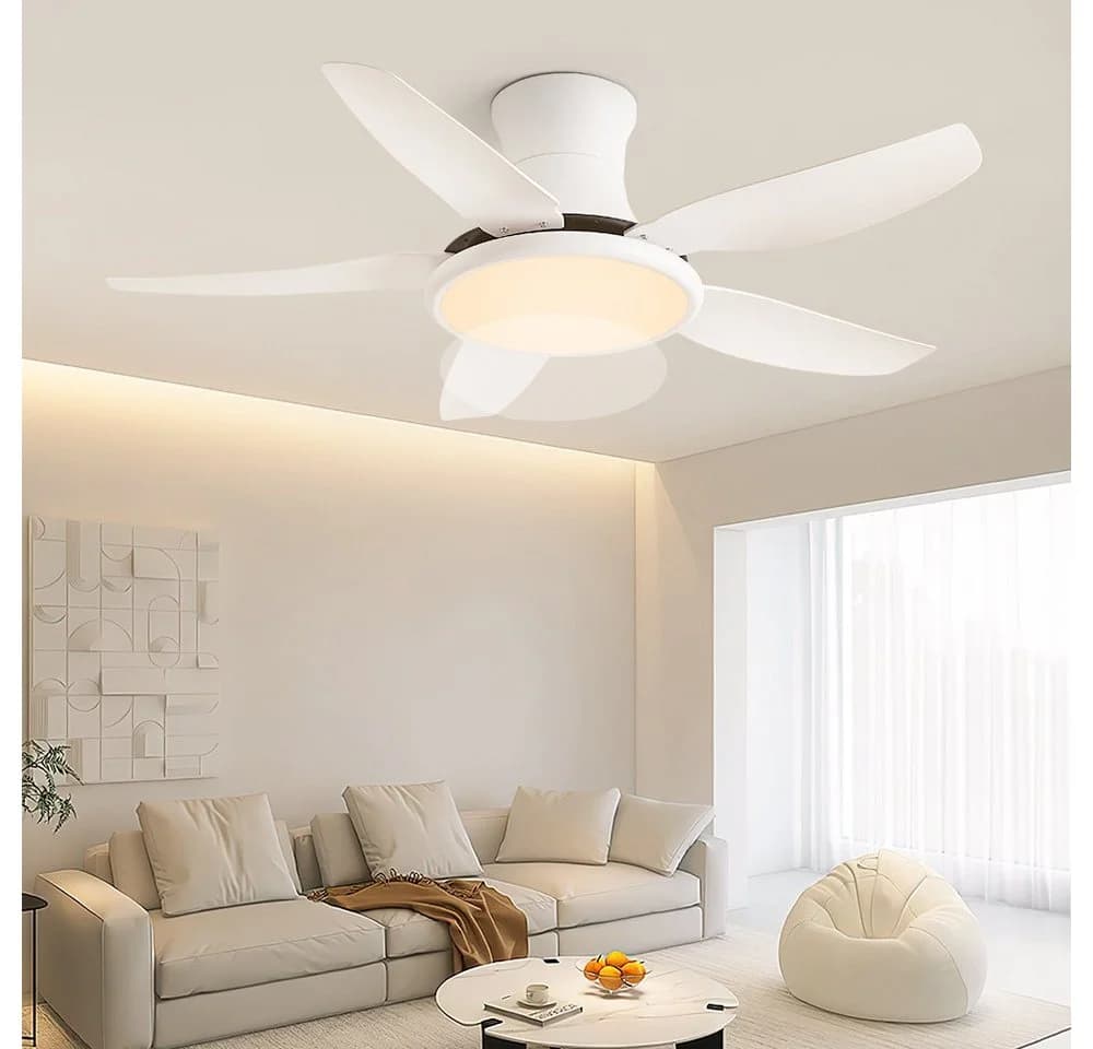 Euroton Deckenventilator mit LED-Beleuchtung & Fernbedienung