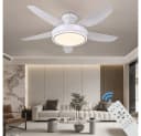 Eurotondisplay Deckenventilator LED Beleuchtung 6 Geschwindigkeiten Timer Schwarz Bild 2