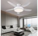 Eurotondisplay Deckenventilator LED Beleuchtung 6 Geschwindigkeiten Timer Schwarz Bild 3