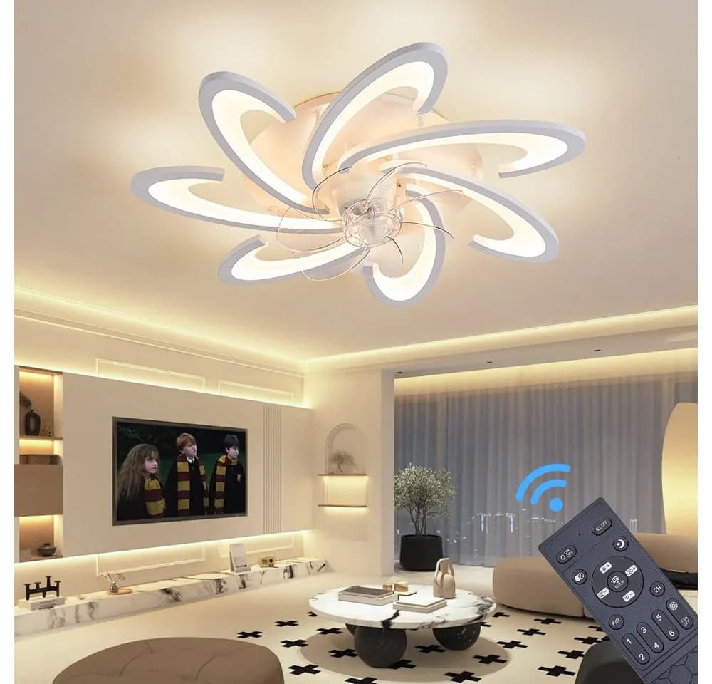 Eurotondisplay Deckenventilator LED Beleuchtung Deckenlampe Fernbedienung