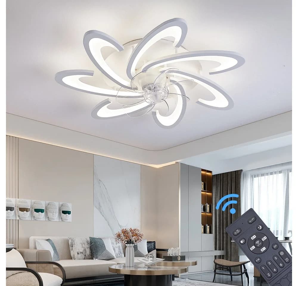 Eurotondisplay Deckenventilator LED Beleuchtung Deckenlampe Fernbedienung - Bild 2