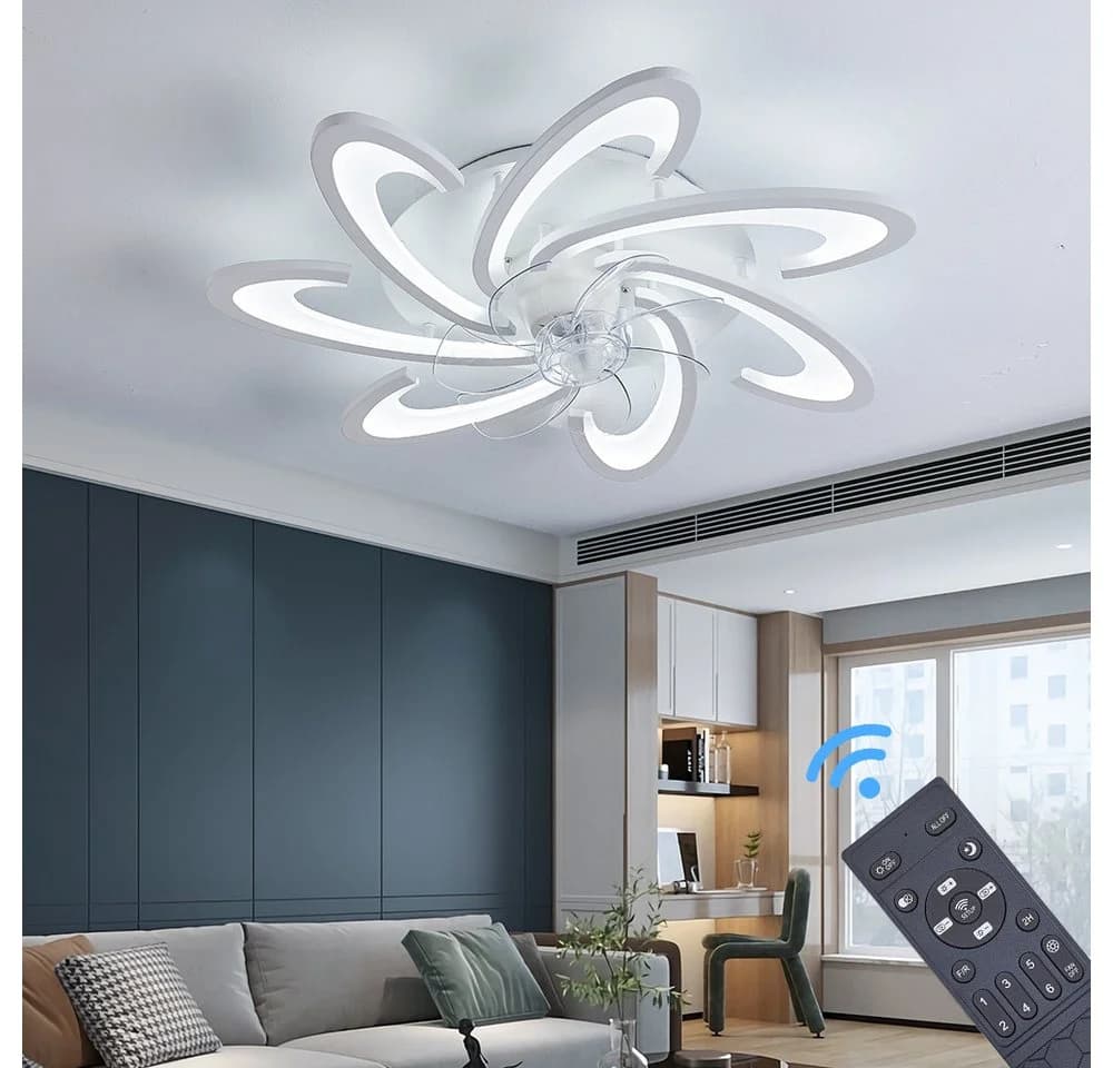 Eurotondisplay Deckenventilator LED Beleuchtung Deckenlampe Fernbedienung - Bild 4