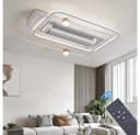 Eurohandisplay Deckenventilator mit LED-Beleuchtung und Fernbedienung Bild 1