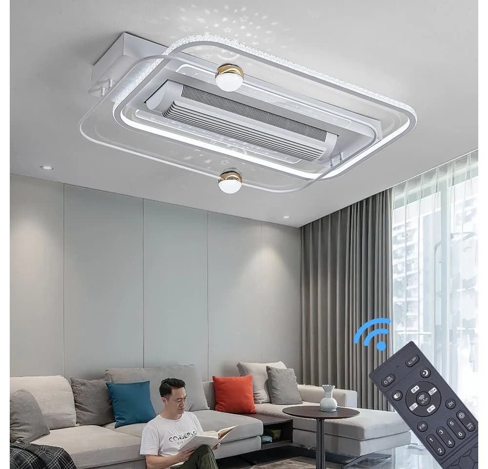 Eurohandisplay Deckenventilator mit LED-Beleuchtung und Fernbedienung - Bild 5