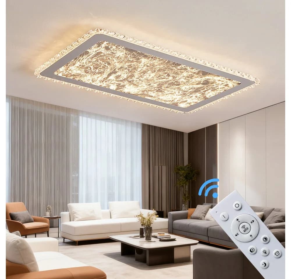 Eurohandisplay LED Deckenleuchte mit Fernbedienung dimmbar
