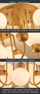 Eurohandisplay LED Deckenleuchte Gold/Bronze Einstellbare Lichtfarbe Bild 3