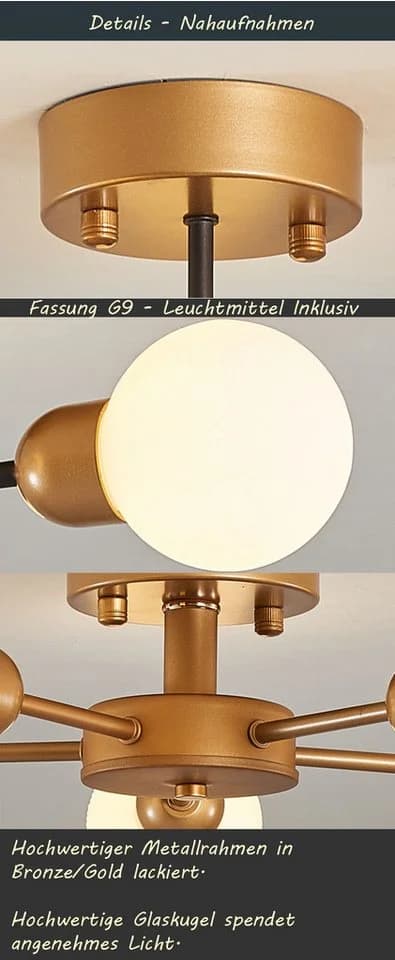 Eurohandisplay LED Deckenleuchte mit einstellbarer Lichtfarbe