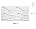 IKHEMalarka 3D Wandpaneel Big Wave Deckenpaneele Polystyrol XPS 50x100 cm Bild 4
