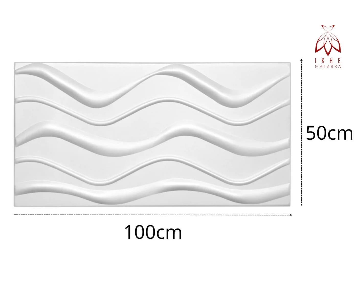 IKHEMalarka 3D Wandpaneel Big Wave Deckenpaneele Polystyrol XPS 50x100 cm - Bild 4