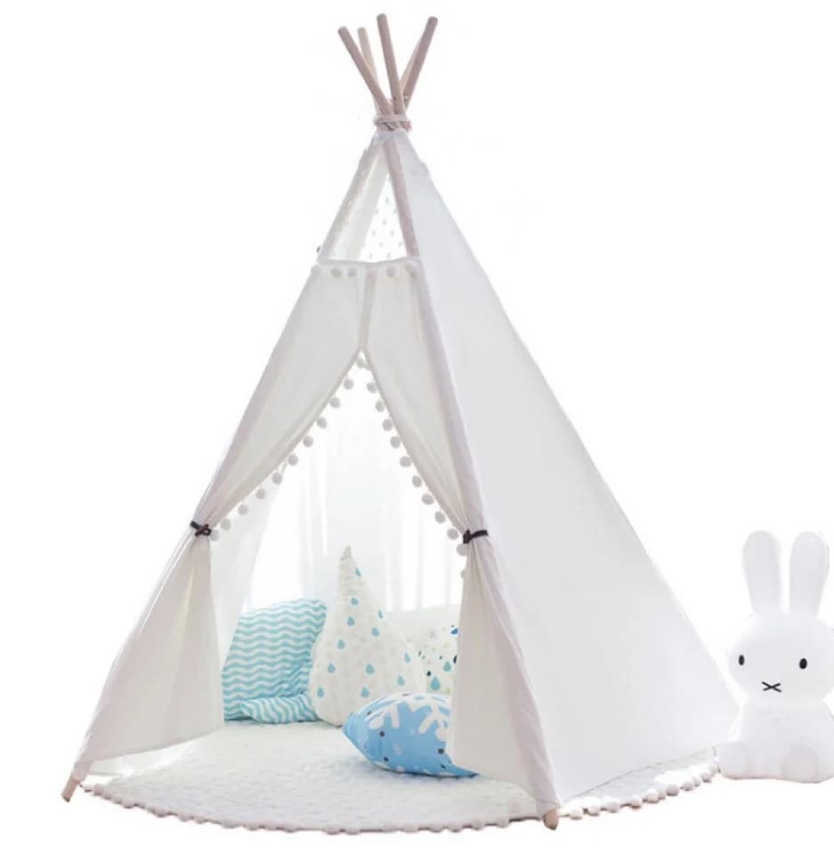little dove Tipi Spielzelt für Kinder Baumwollsegeltuch mit Matte - Bild 2