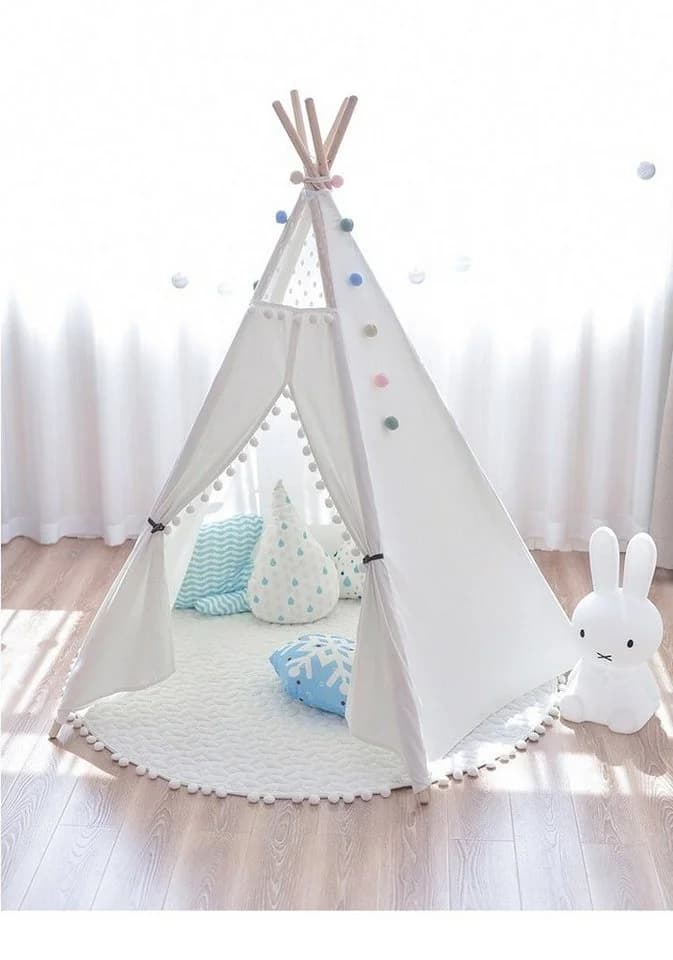 little dove Tipi Spielzelt für Kinder Baumwollsegeltuch mit Matte - Bild 3