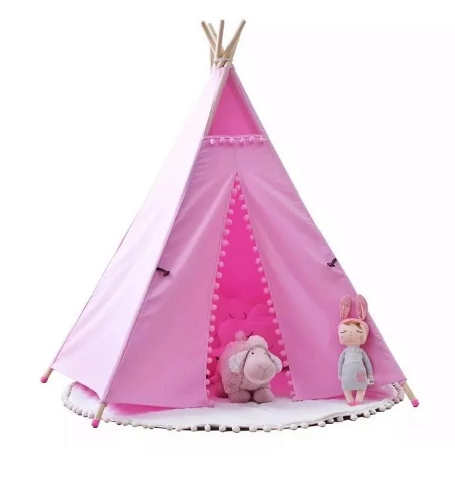 little dove Tipi Spielzelt für Kinder Baumwollsegeltuch mit Matte - Bild 5