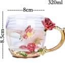 little dove Teetasse mit Blumengriff aus Borosilikatglas Rot Bild 5