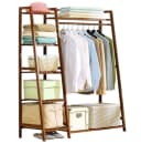 little dove Kleiderschrank Bambus Schlafzimmergarderobe Kleiderständer Bild 2