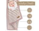 DIKOS® Babydecke aus 100% Bio-Baumwolle Strickdecke Erstlingsdecke Premium Qualität Bild 5