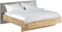 HOME AFFAIRE Latillé Massivholzbett Schwebeoptik Beige Kernbuche Bild 1